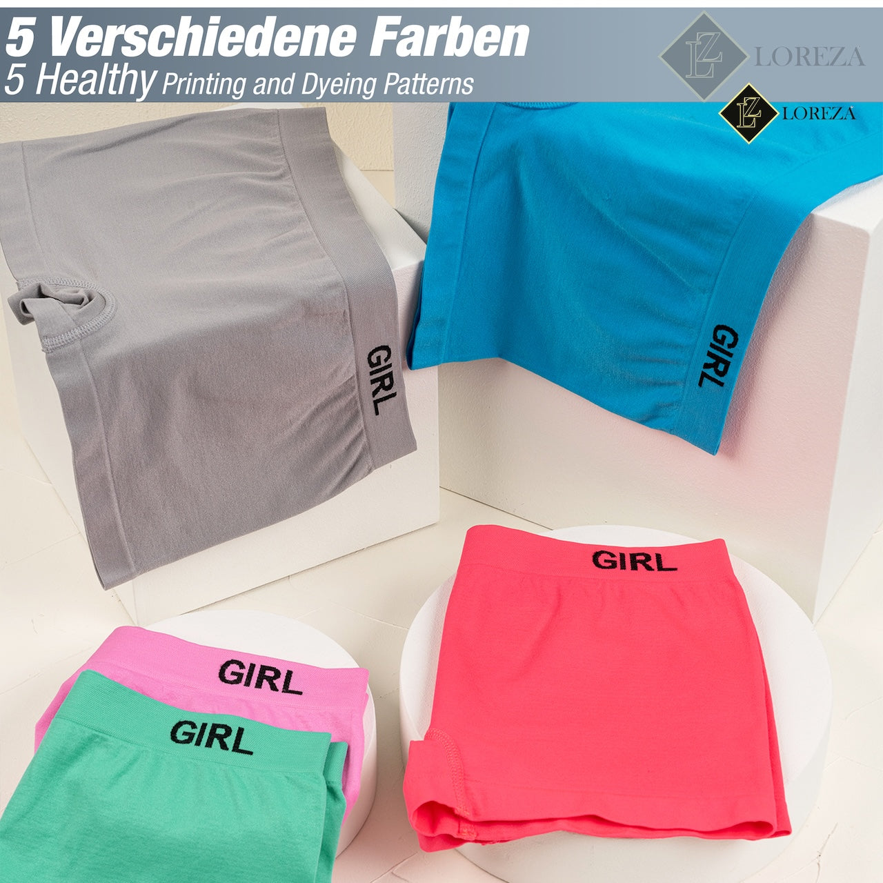 10er Set Mädchen Pantys Boxershorts - Basics