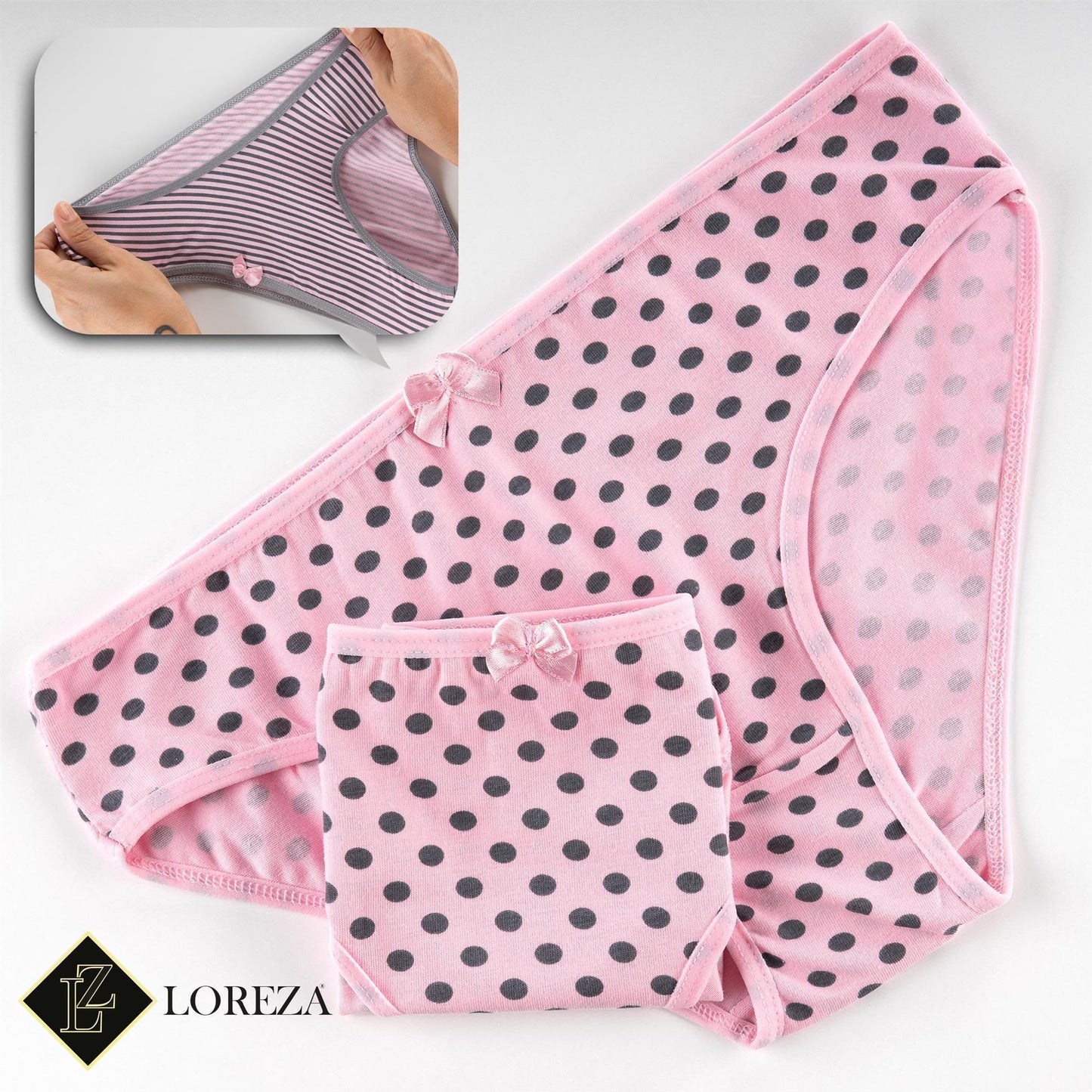 10er Set Mädchen Slips - Mix - Bunt