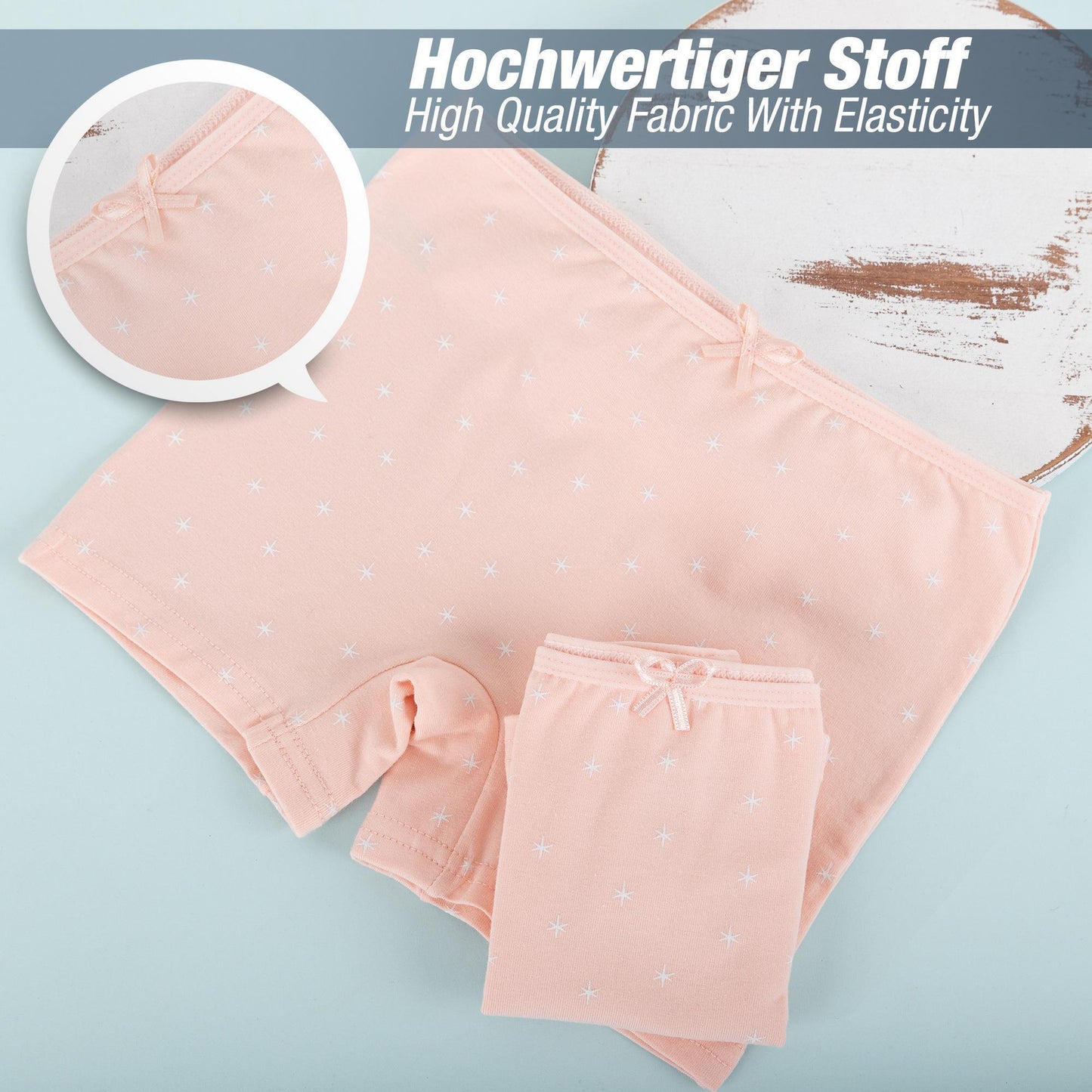 10er Set Mädchen Pantys - Sterne - Bunt