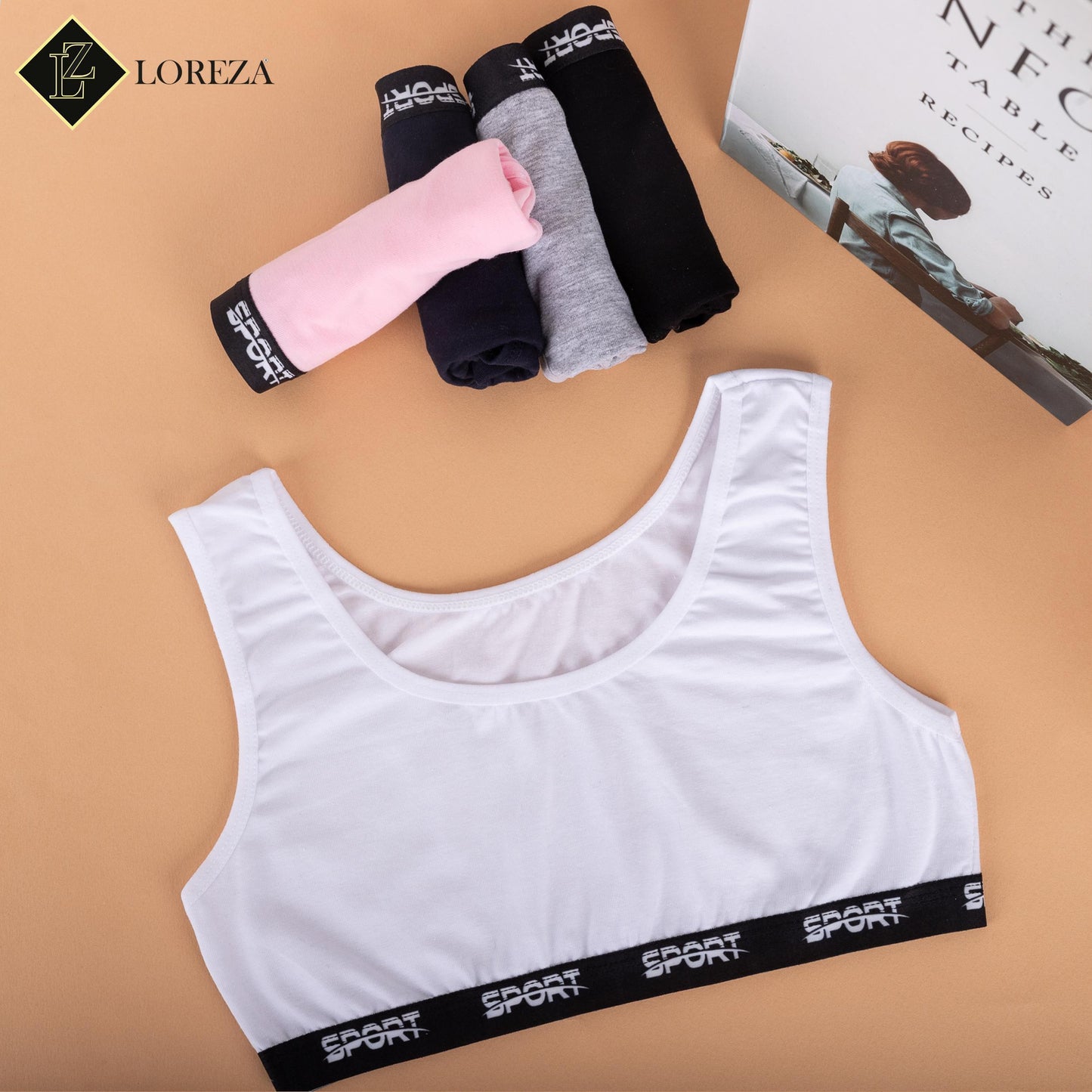 5er Set Mädchen Bustier - Sport - Bunt