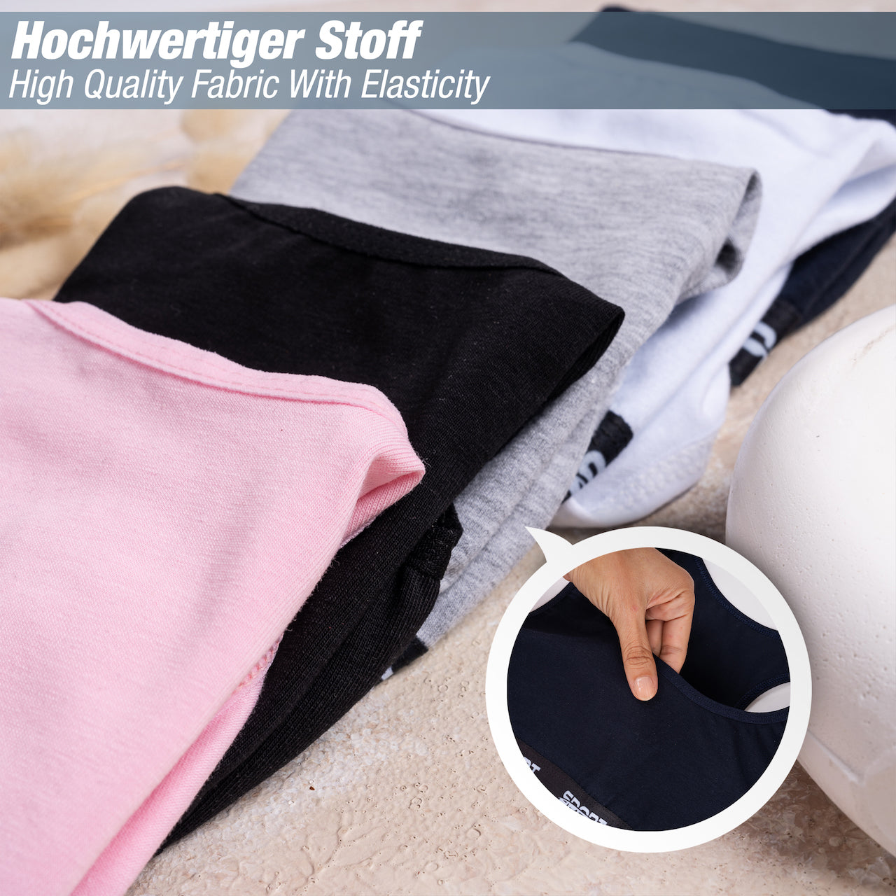 5er Set Mädchen Bustier - Sport - Bunt
