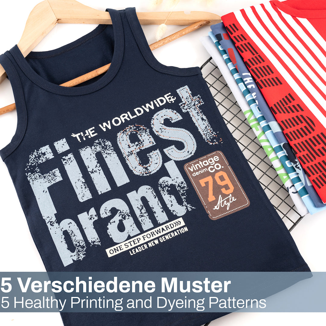 5 Jungen Unterhemden Mix - Bunt