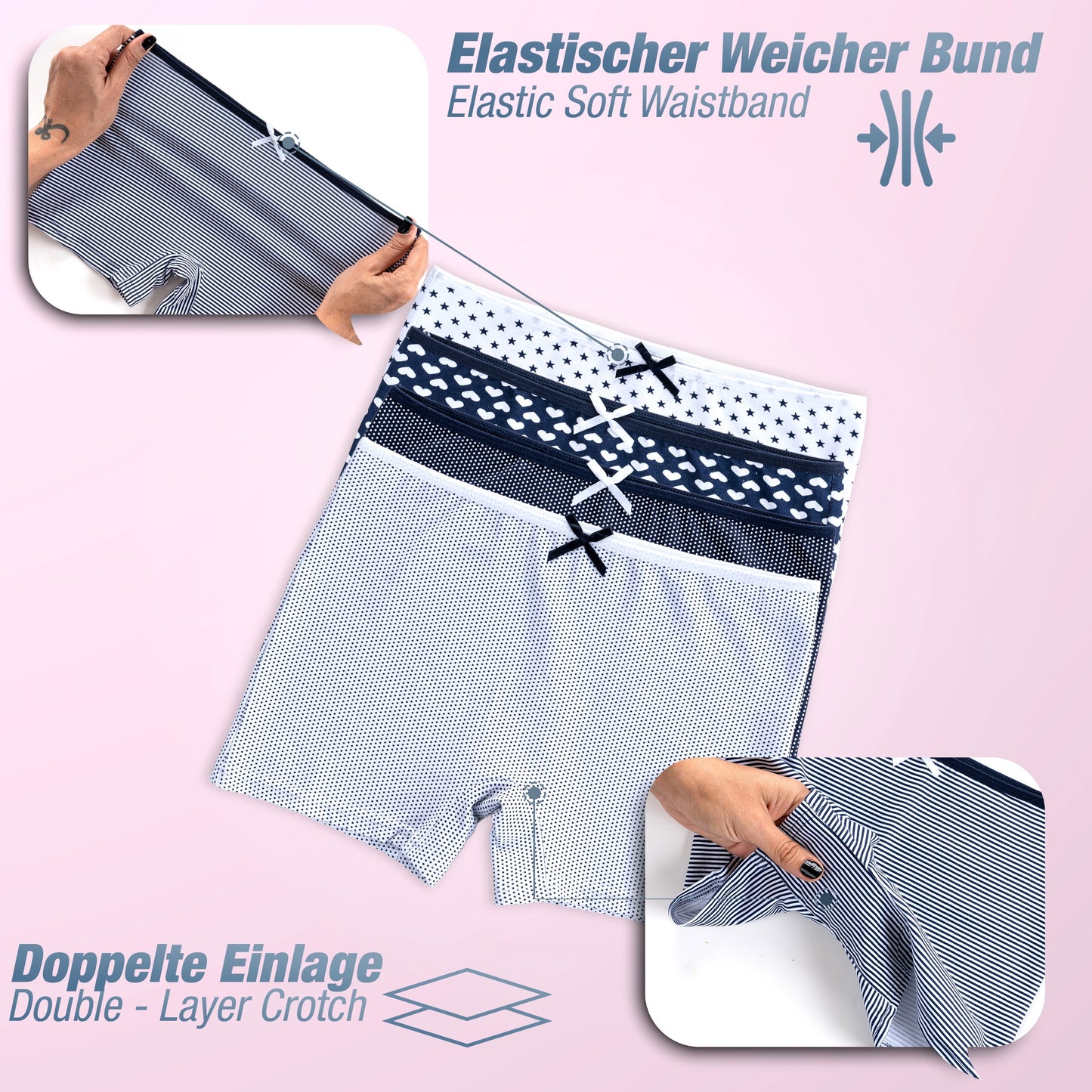 10er Set Mädchen Pantys - Mix - Bunt