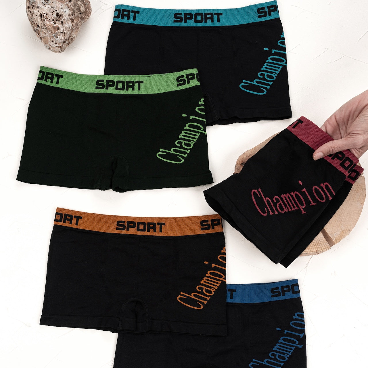 10er Set Jungen Boxershorts - Champion - Bunt
