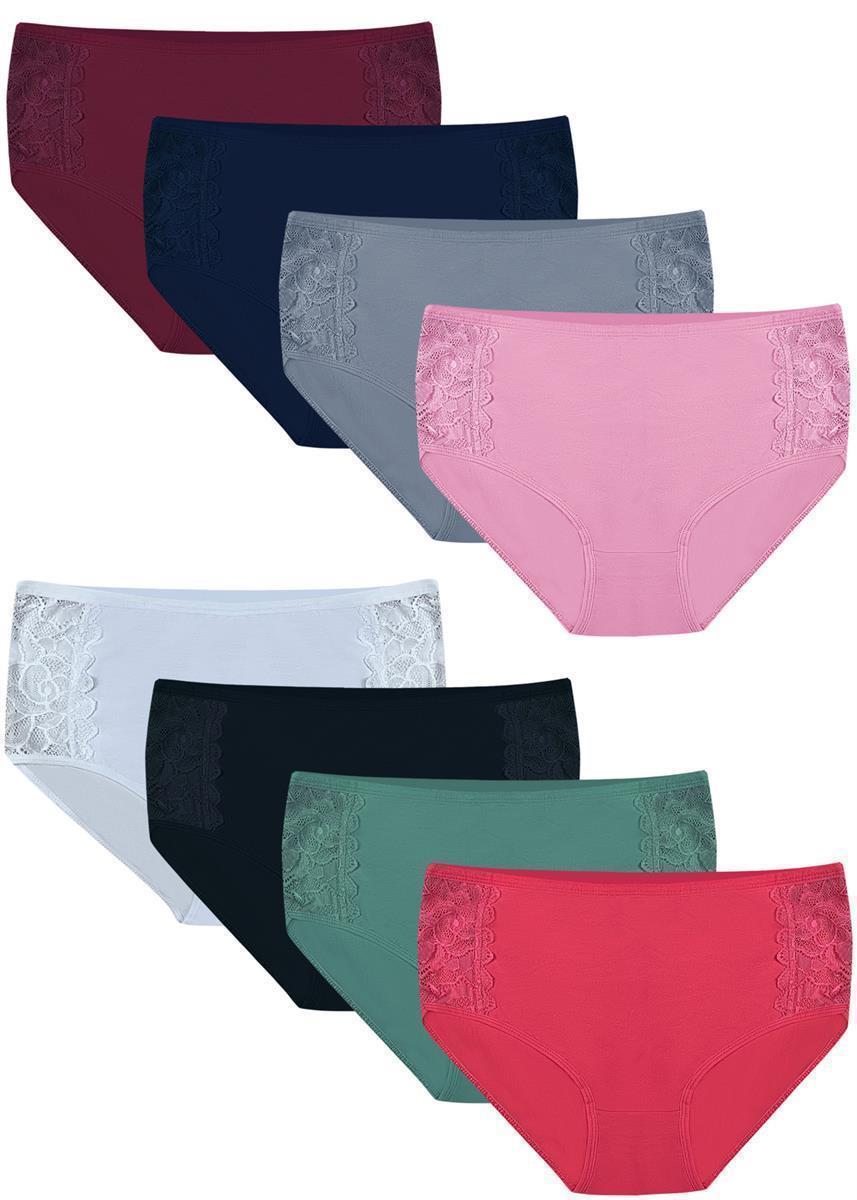 8 Damen Taillenslips aus Baumwolle 2XL-7XL