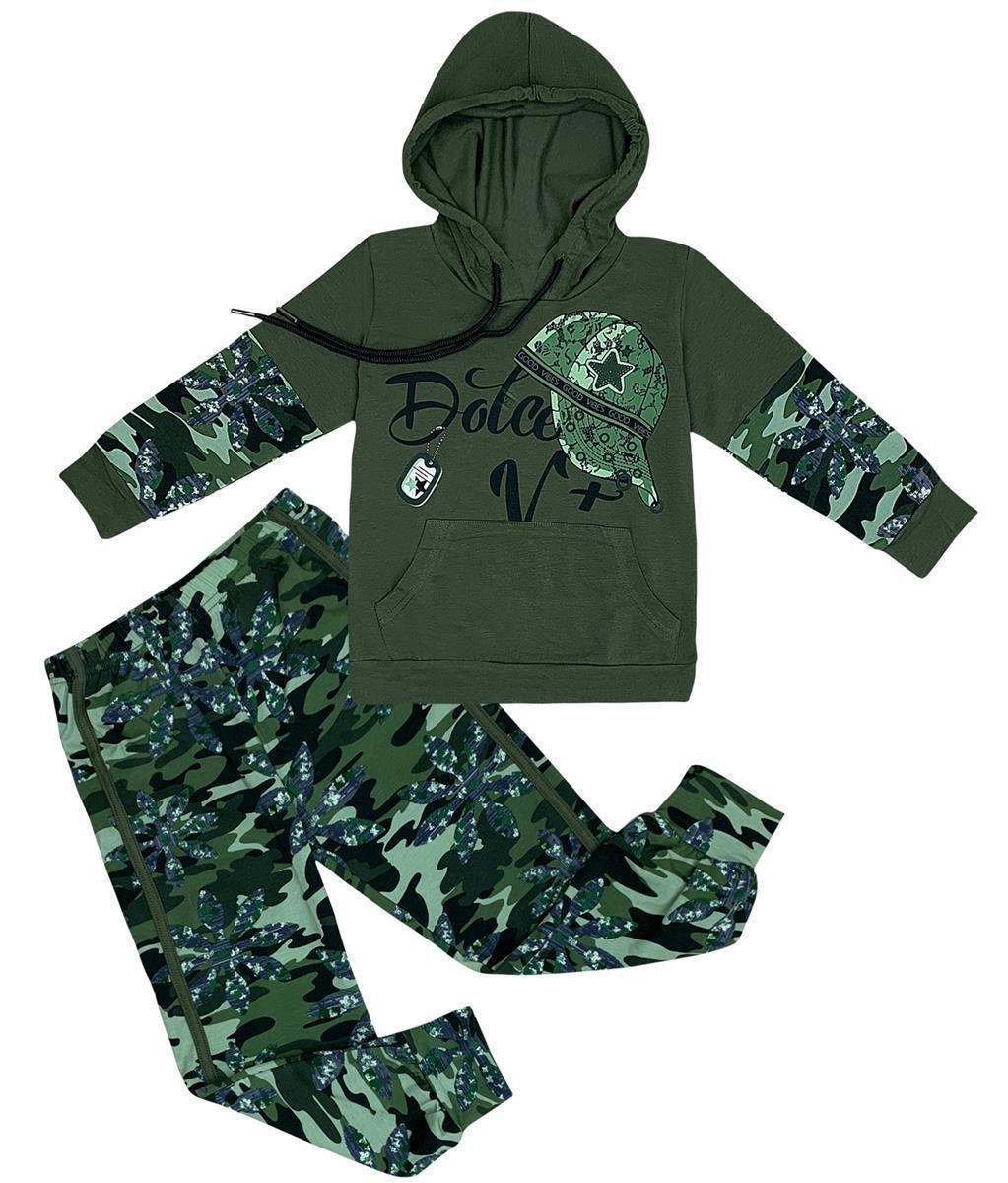 Jungen Jogginganzug Freizeitanzug Fashion Camouflage Set