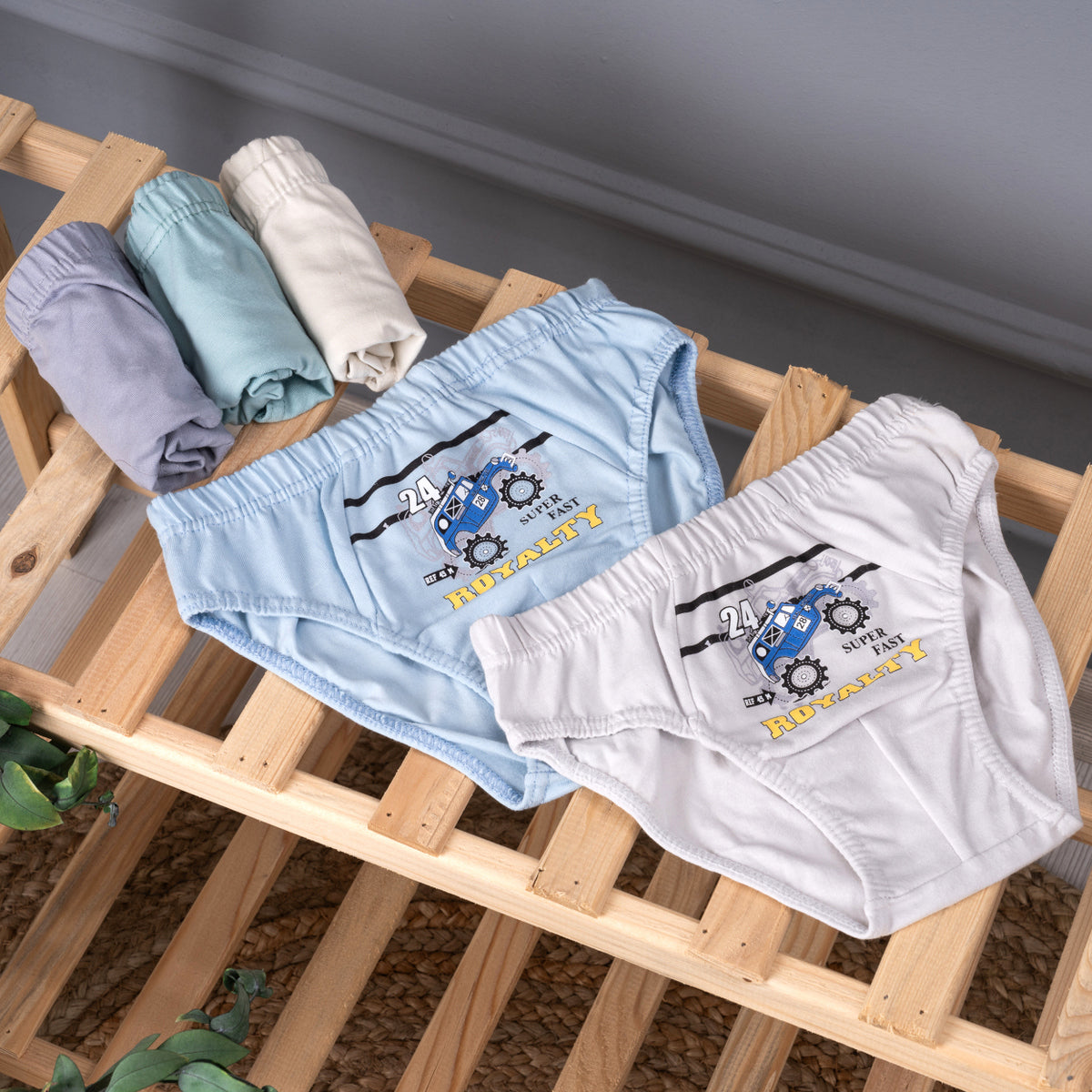5er Set Jungen Slips - Rallye - Bunt