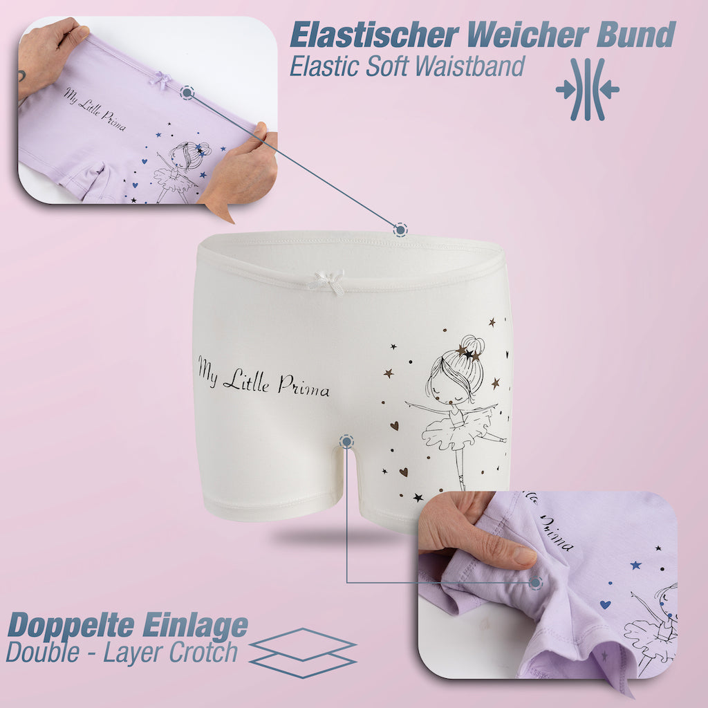 10 Mädchen Pantys Baumwolle - Princess