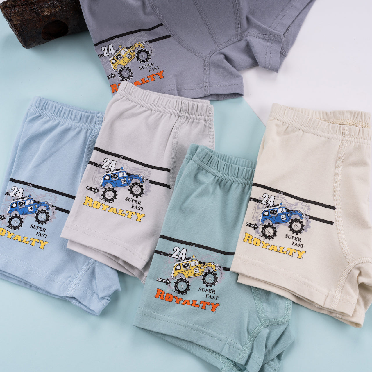 5er Set Jungen Boxershorts - Rallye - Bunt