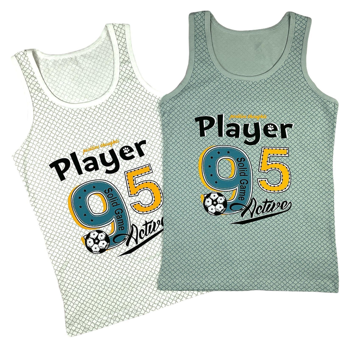 5er Set Jungen Unterhemden - Player - Bunt
