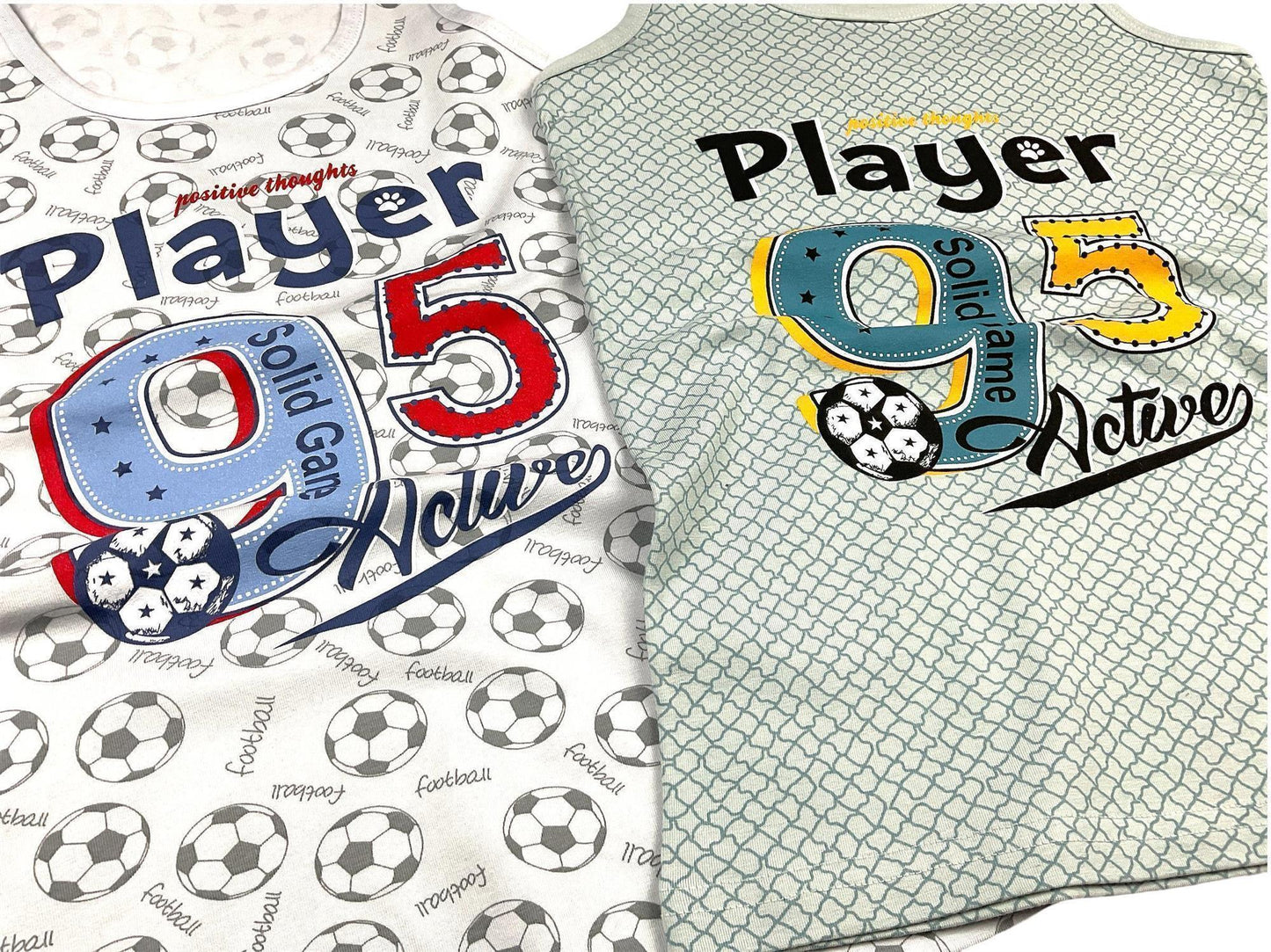 5er Set Jungen Unterhemden - Player - Bunt