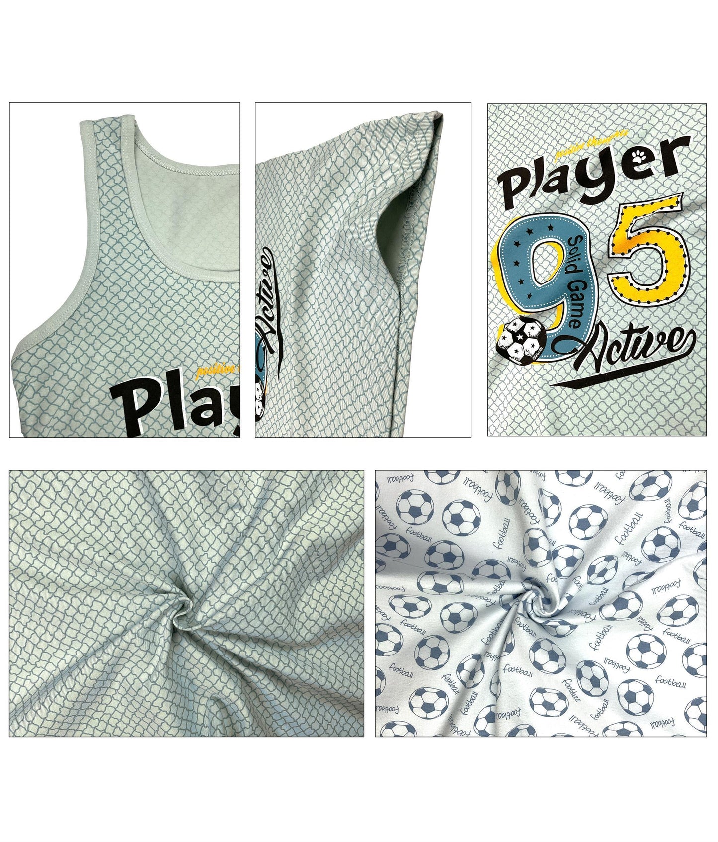 5er Set Jungen Unterhemden - Player - Bunt