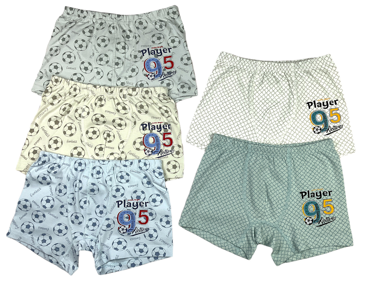 10er Set Jungen Boxershorts - Player - Bunt