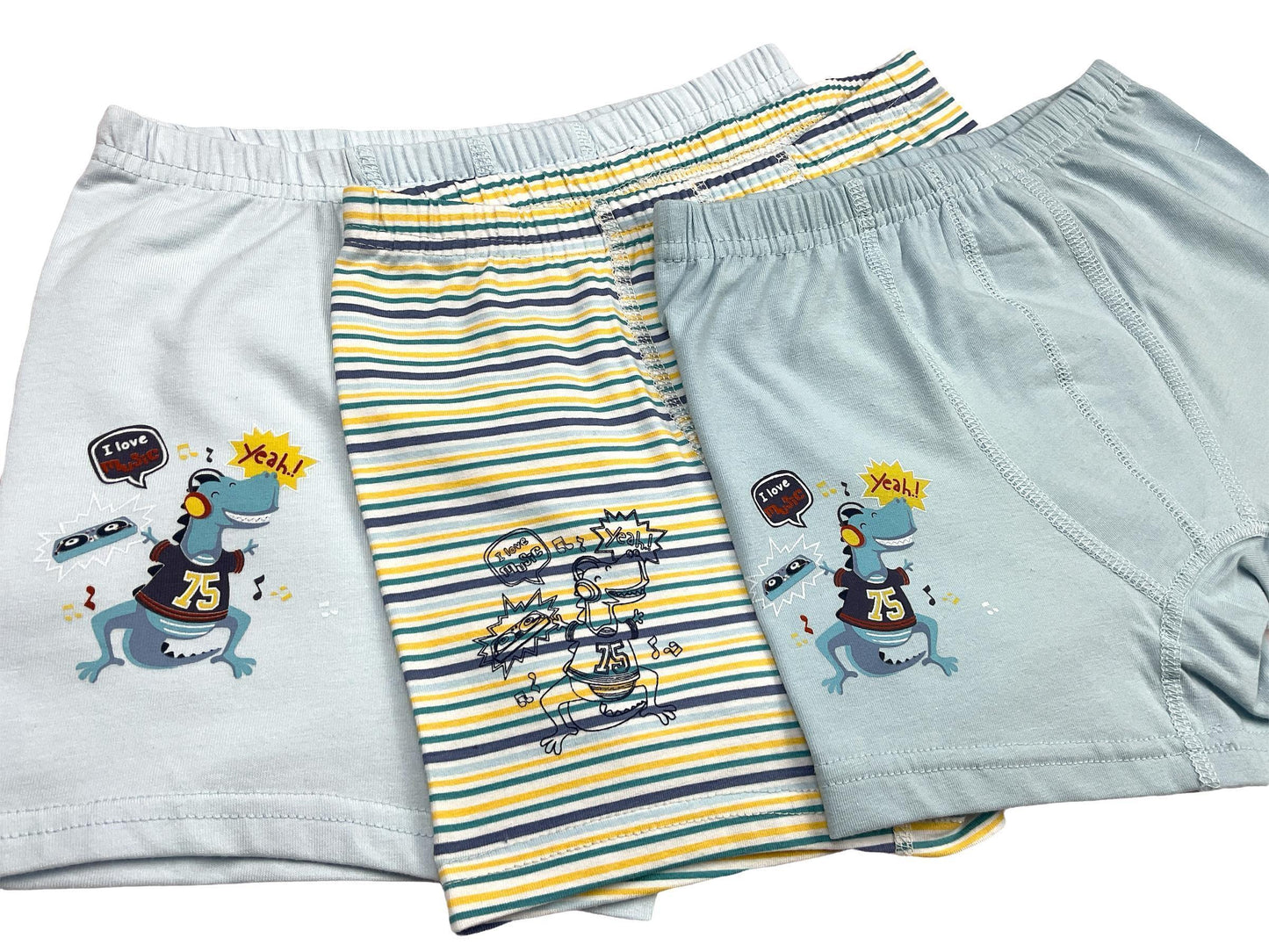 5er Set Jungen Boxershorts - Dino - Bunt