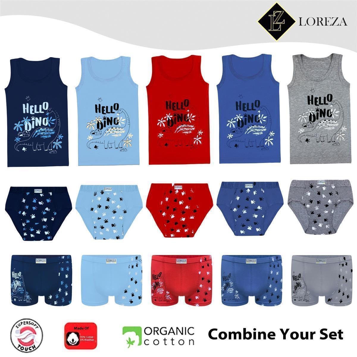 10er Set Jungen Slips - Dino- Bunt