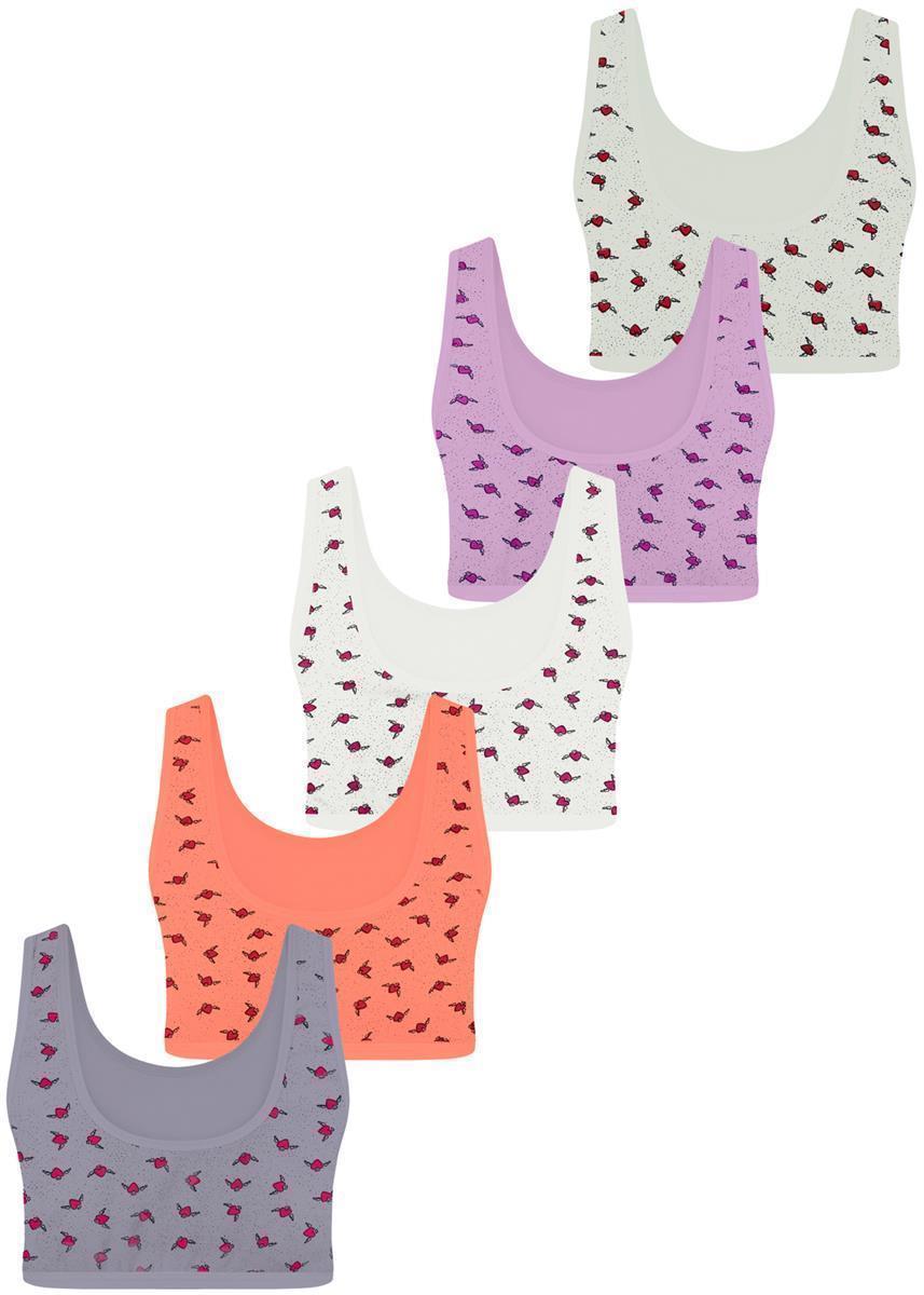 5er Set Mädchen Bustier BH - Mix - Bunt