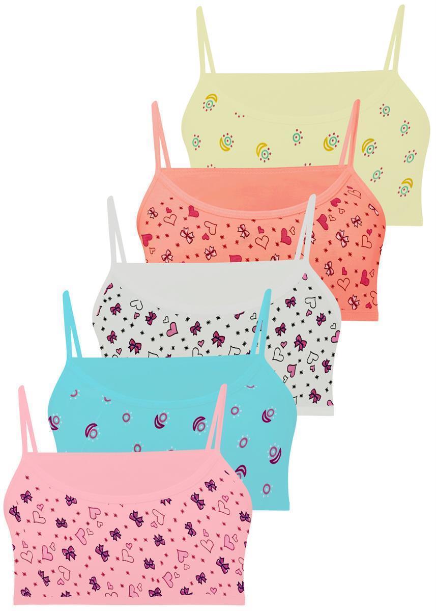 5er Set Mädchen Bustier BH - Mix - Bunt