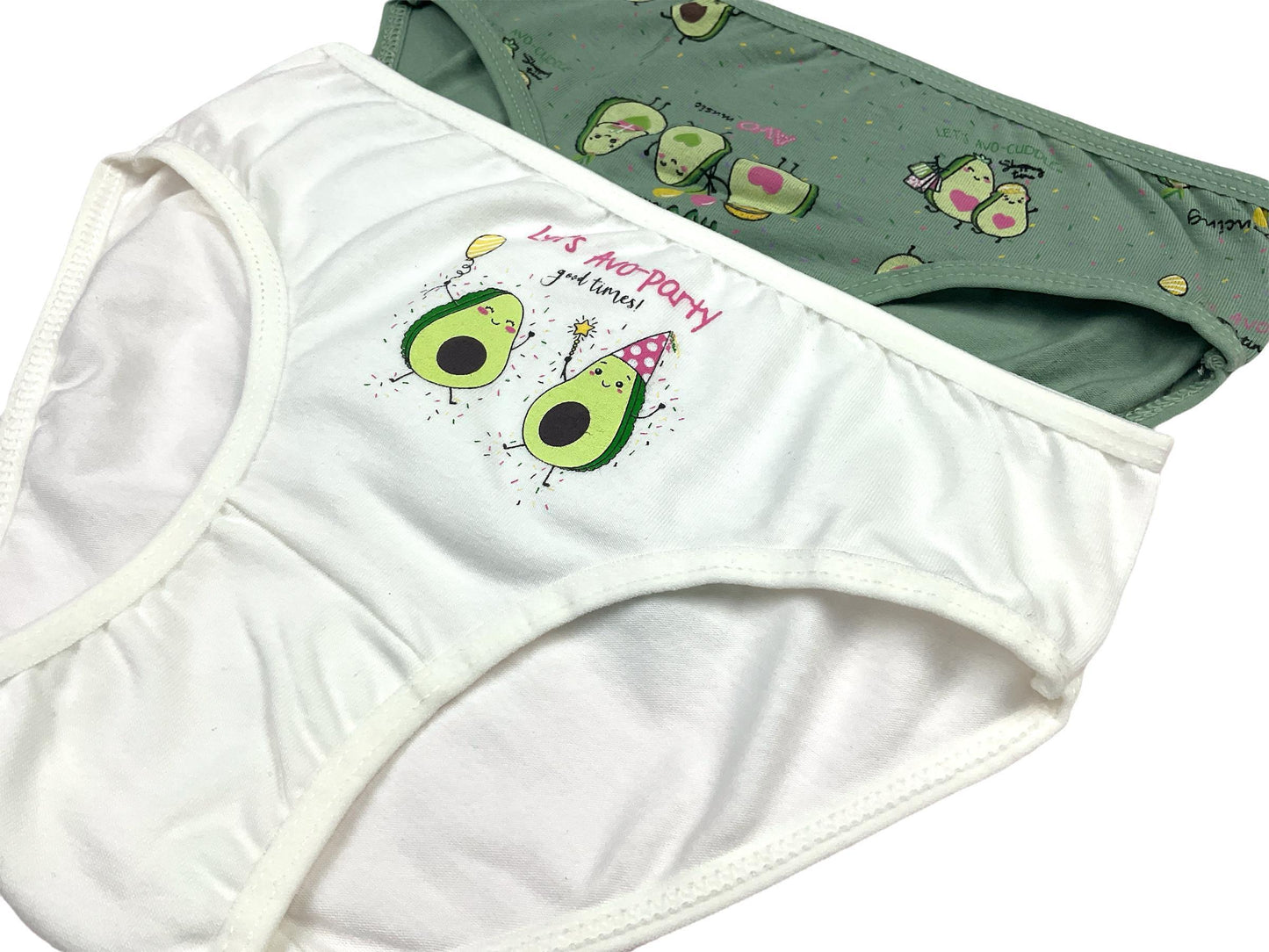 10er Set Mädchen Slips - Avocado - Bunt