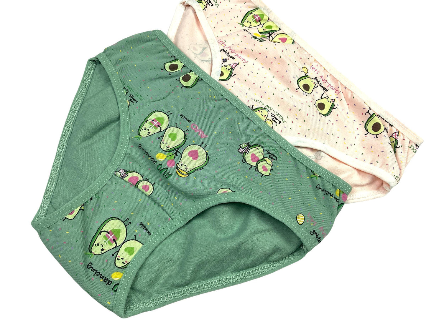 10er Set Mädchen Slips - Avocado - Bunt