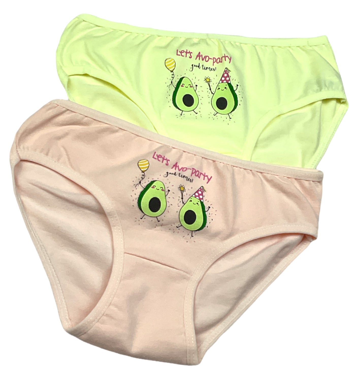 10er Set Mädchen Slips - Avocado - Bunt