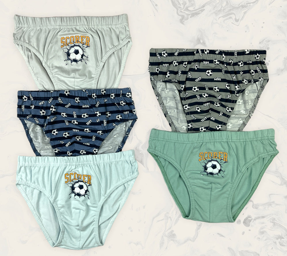5er Set Jungen Slips - Scorer - Bunt