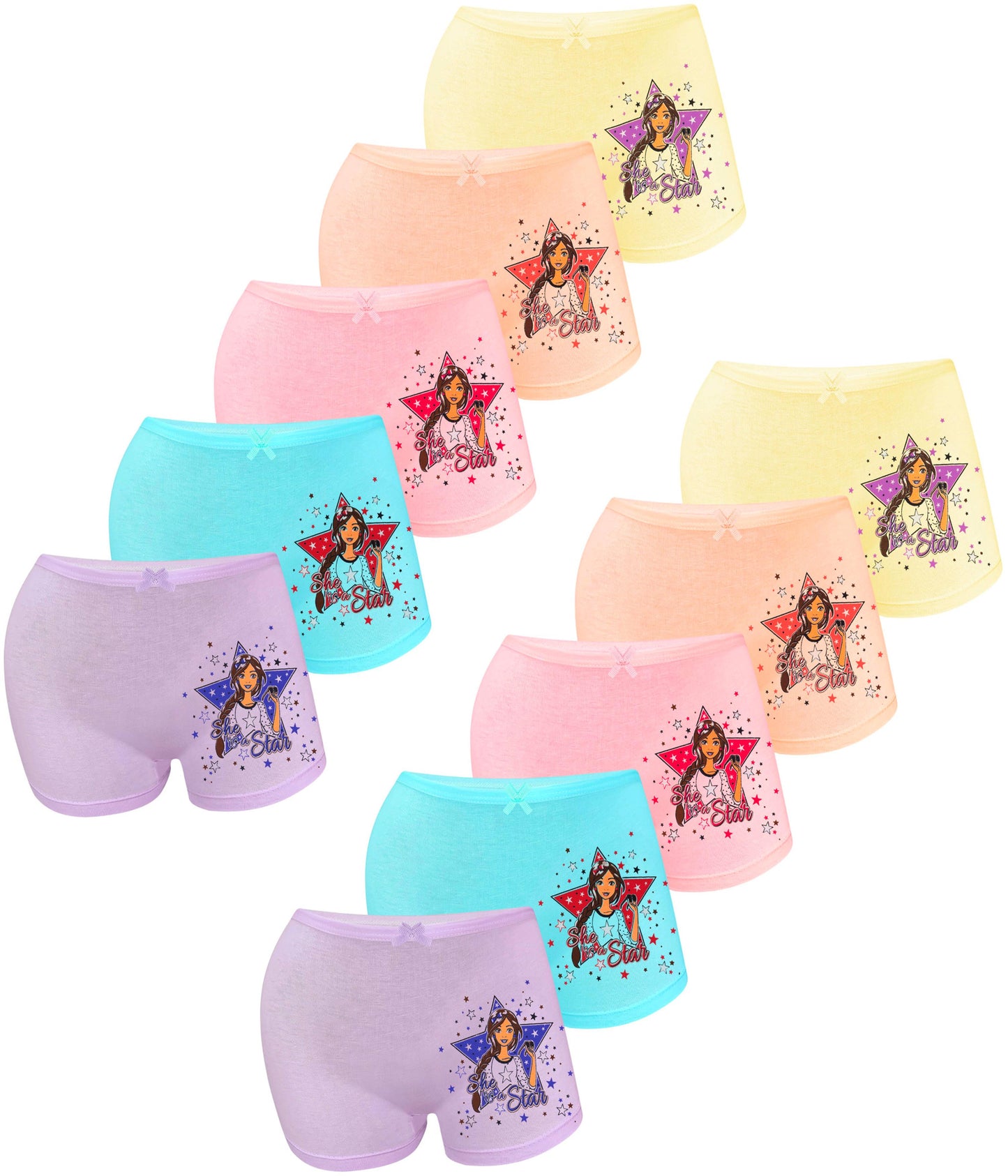 10er Set Pantys Boxershorts - Stern