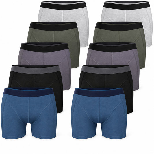 10er Set Boxershorts - Basics - Mehrfarbig