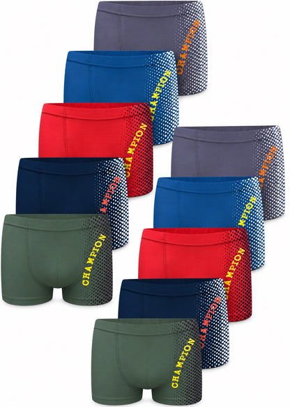 10er Set Jungen Boxershorts - Champion - Bunt