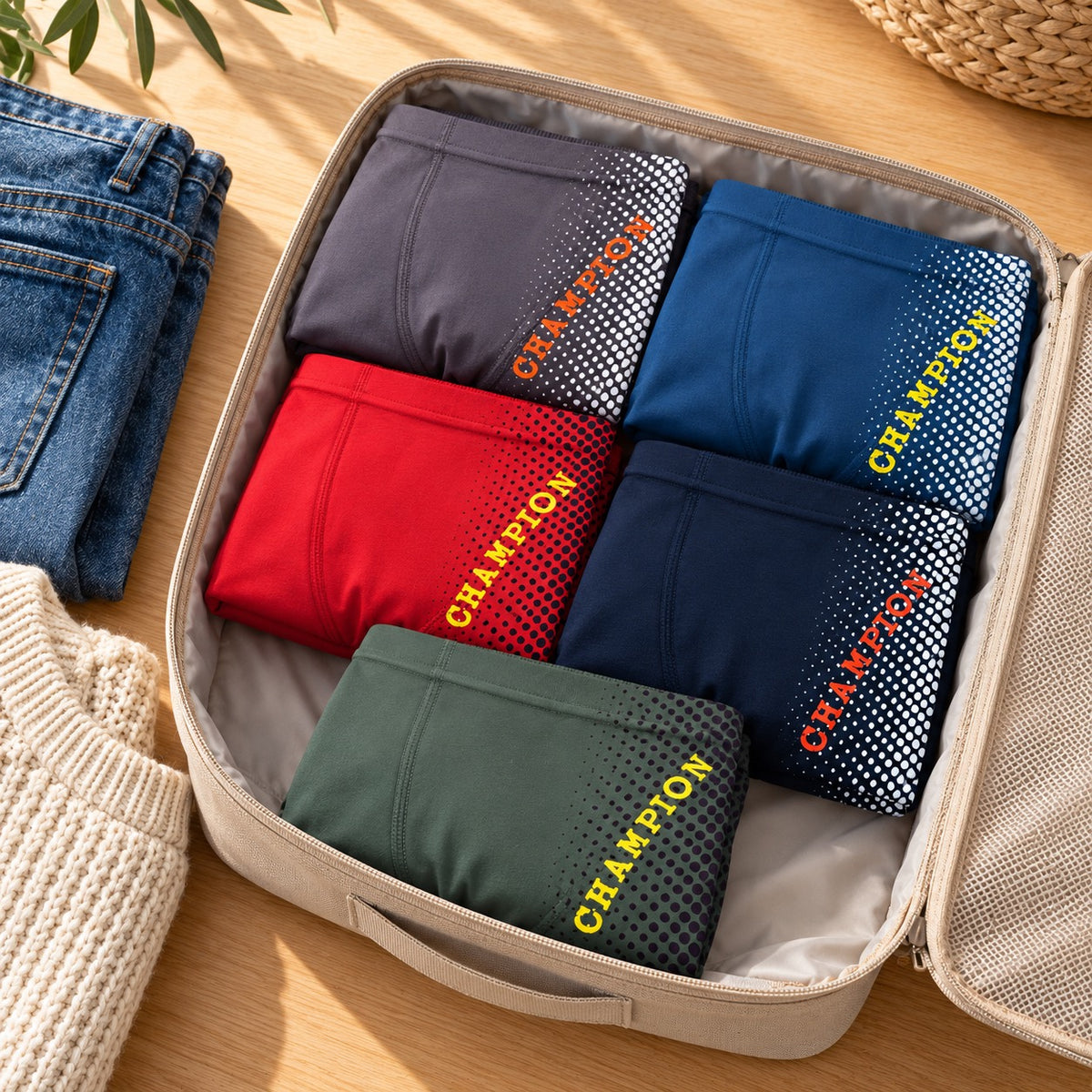 10er Set Jungen Boxershorts - Champion - Bunt