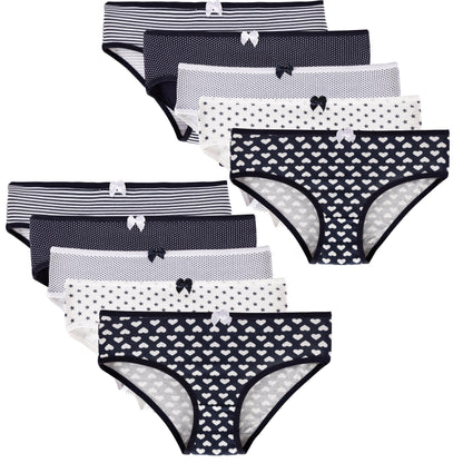 10er Set Mädchen Slips - Mix - Bunt
