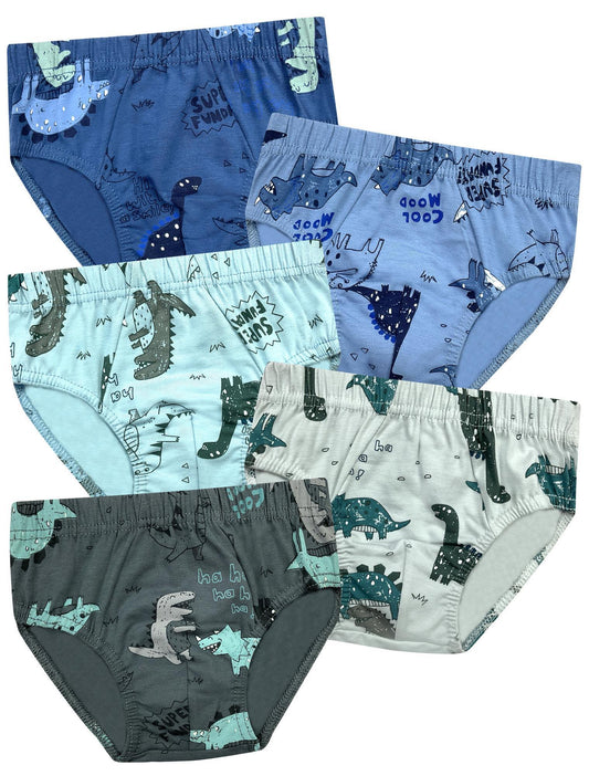 5er Set Jungen Slips - Dino - Bunt