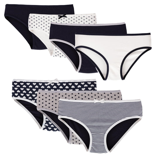 7er Set Mädchen Slips - Mix - Bunt