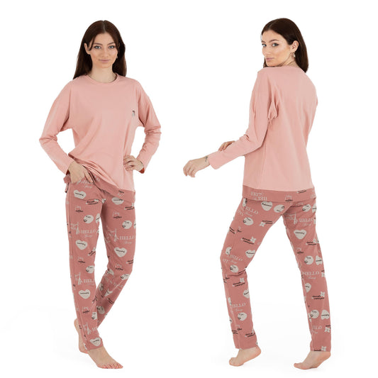 Schlafanzug Pyjama langarm- Spring - Pastel