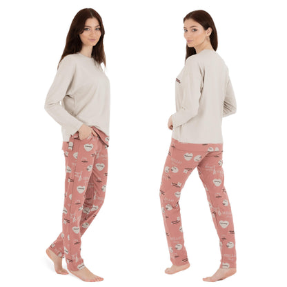 Schlafanzug Pyjama langarm- Spring - Pastel