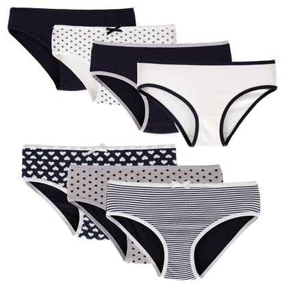 7er Set Mädchen Slips - Mix - Bunt