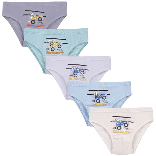 5er Set Jungen Slips - Rallye - Bunt
