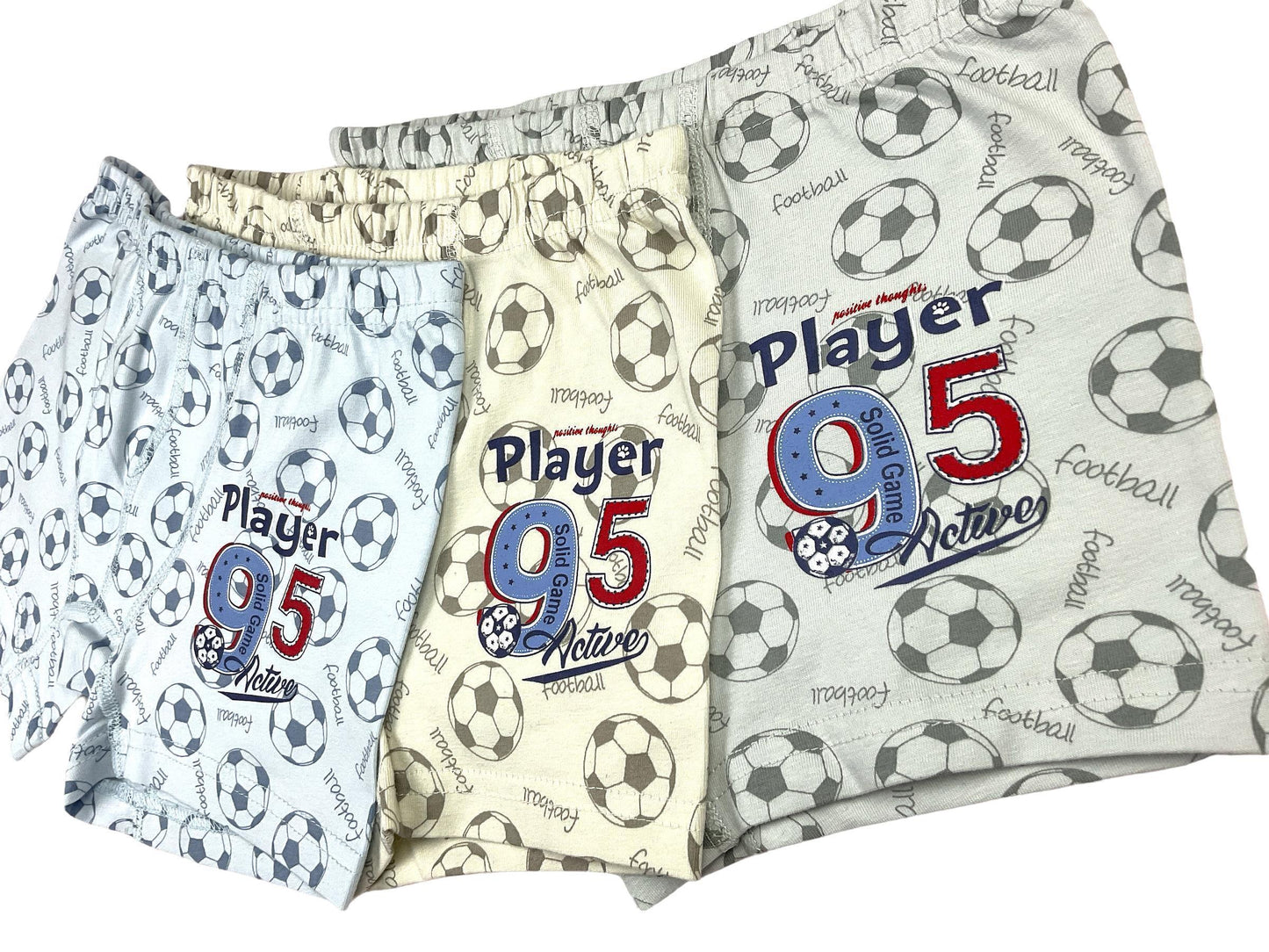 5 Jungen Boxershorts Unterhosen aus Baumwolle Unterwäsche - Player