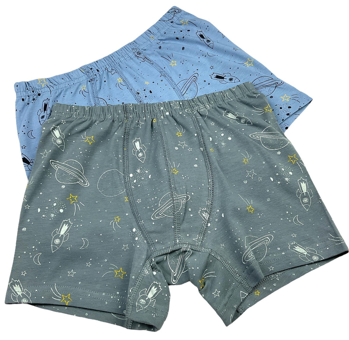 5 Jungen Boxershorts Unterhosen aus Baumwolle Unterwäsche - Space