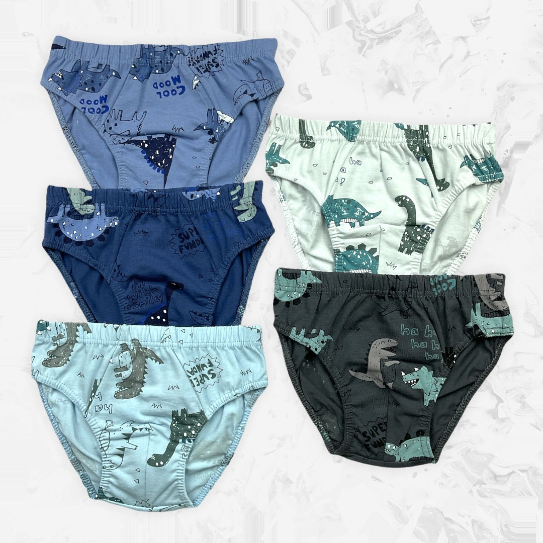 5er Set Jungen Slips - Dino - Bunt