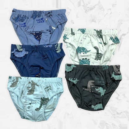 5er Set Jungen Slips - Dino - Bunt