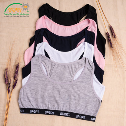 5er Set Mädchen Bustier - Sport - Bunt