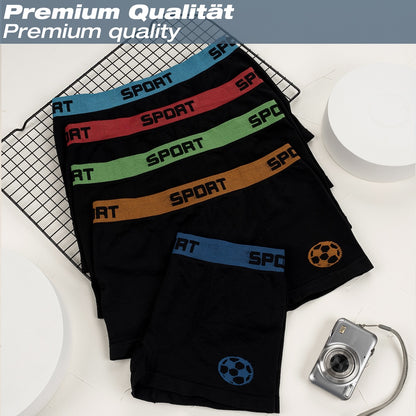 10er Set Jungen Boxershorts - Fussball - Bunt