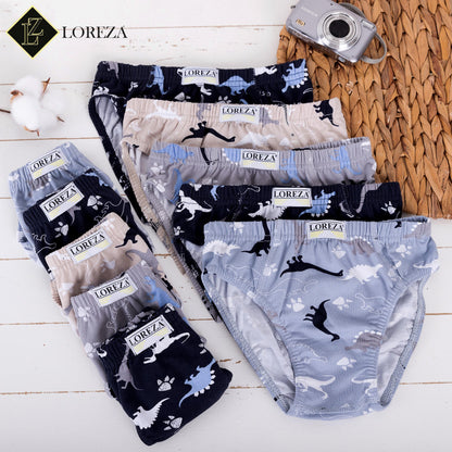 10er Set Jungen Slips - Dinosaurier- Bunt