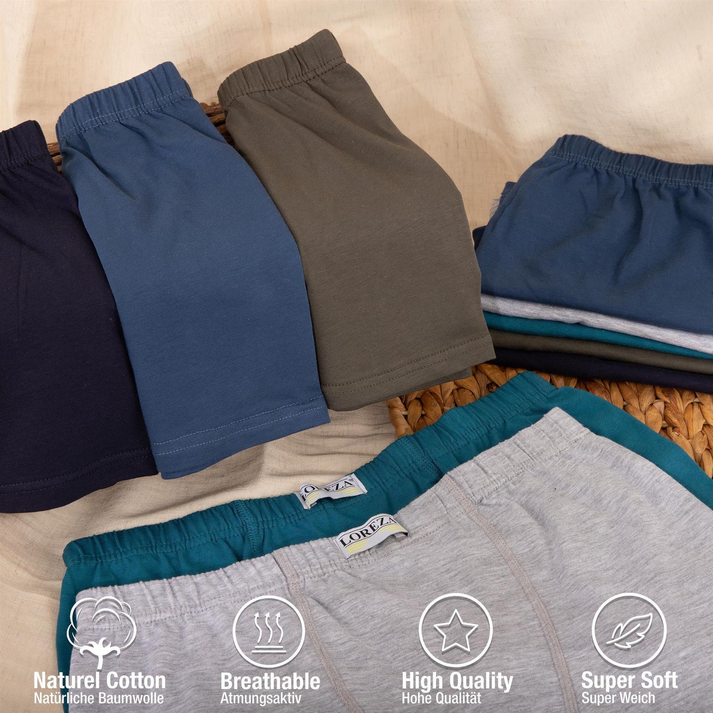10er Pack Jungen Boxershorts - Basics- 92-170