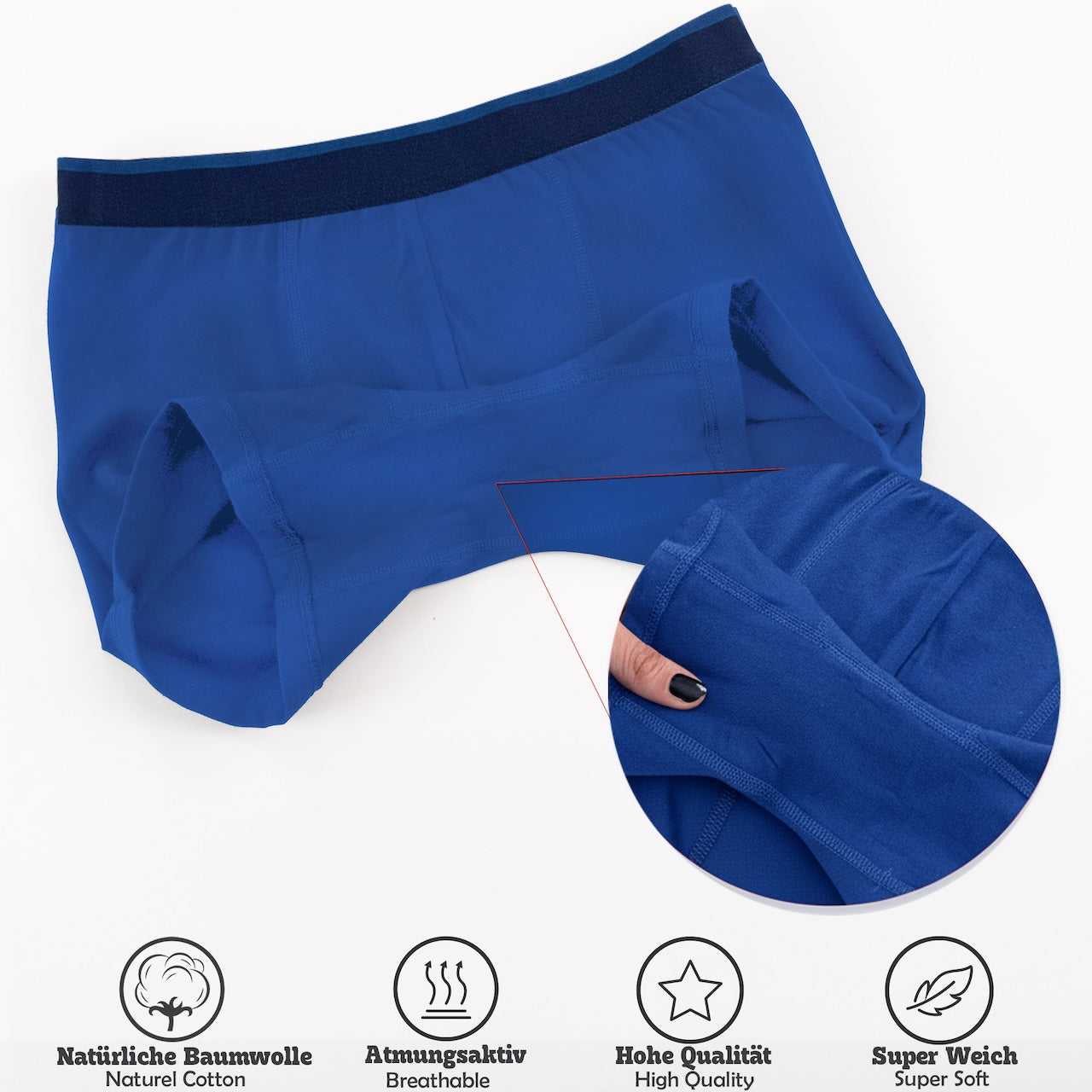 10er Set Jungen Boxershorts Baumwolle - Streifen - Bunt