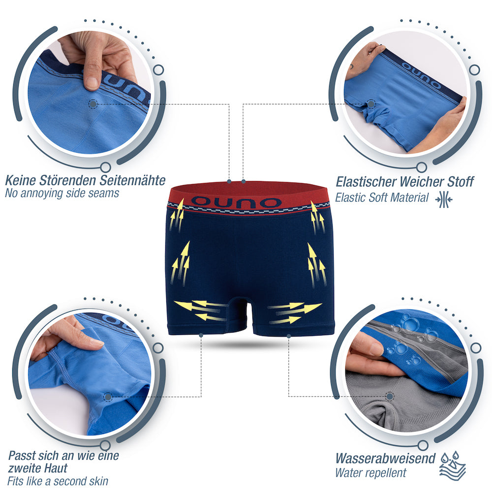 10 Jungen Boxershorts Unterhosen Microfaser Retro-Pants Shorts - Kariert