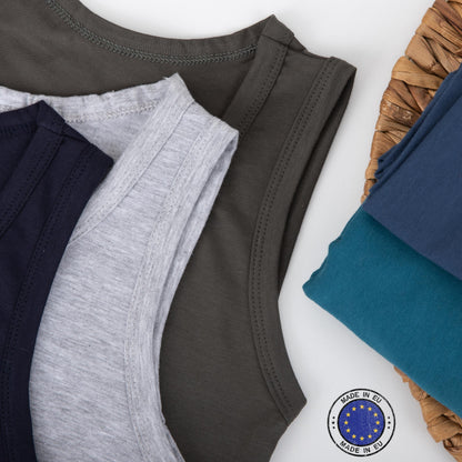 5er Set Jungen Unterhemden - Basics - Bunt