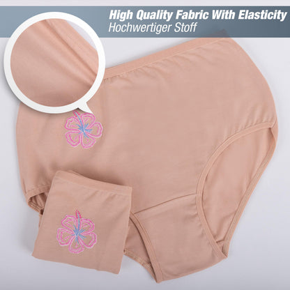 4 Damen Taillenslips aus Baumwolle 2XL-7XL