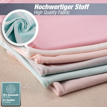 6 Mädchen Unterhemden aus Baumwolle Basics 92-170