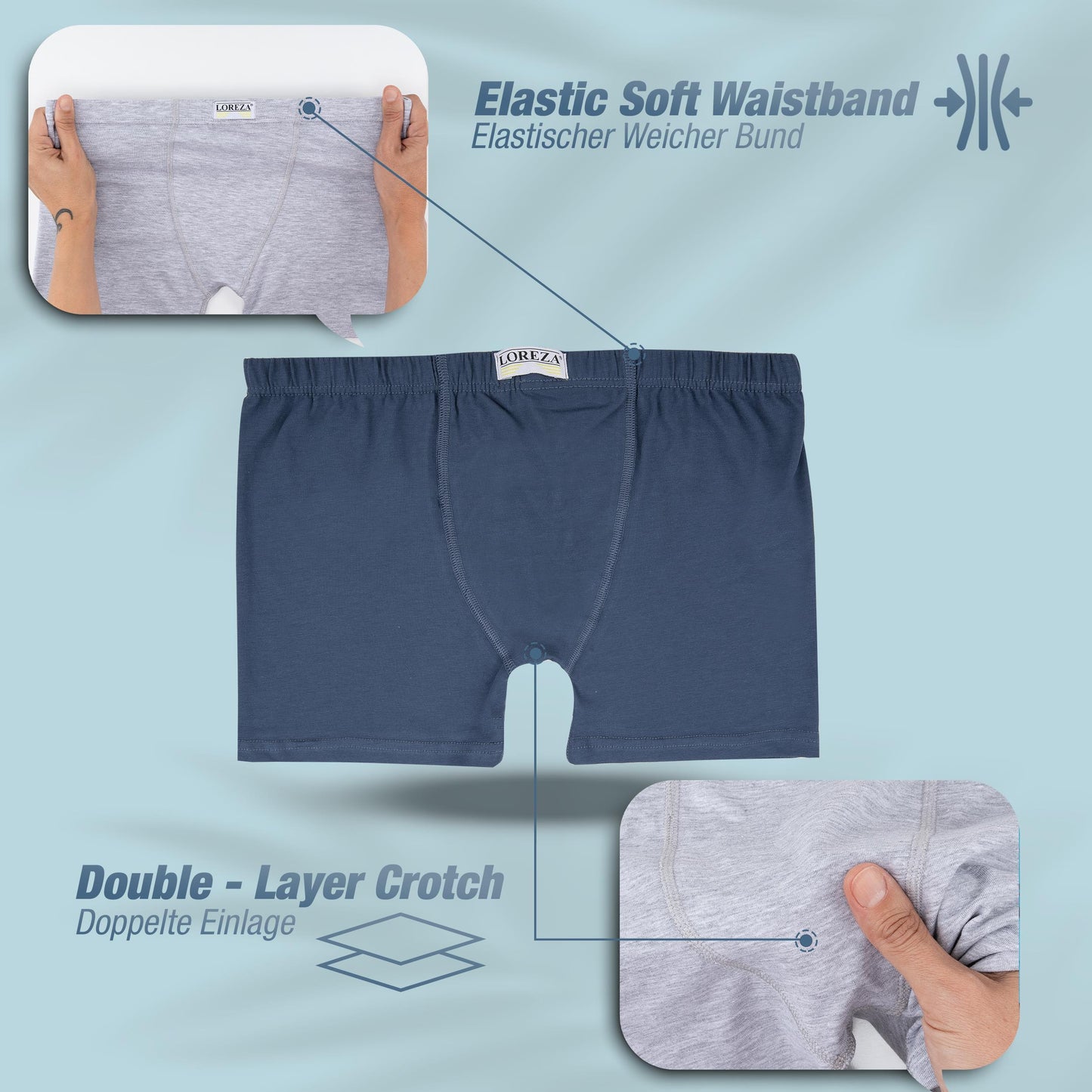 10er Pack Jungen Boxershorts - Basics- 92-170